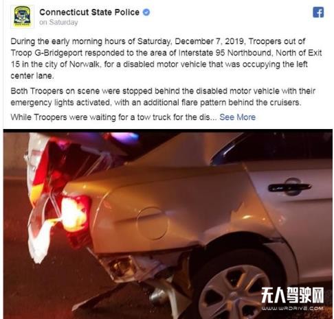又一起自動(dòng)駕駛事故 特斯拉Model 3追尾警車